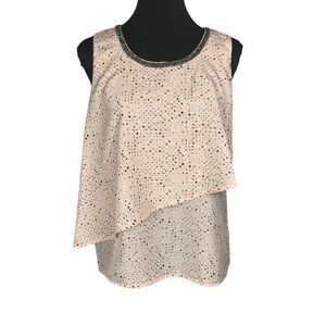Juicy Couture Sleeveless Embellished Layered Top S